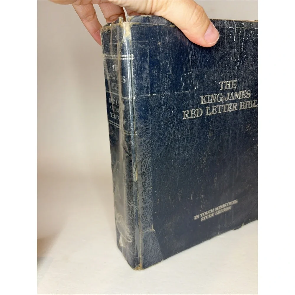 The King James Red Letter Bible In Touch Ministries Study Edition, W/ Dividers